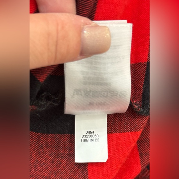 NEW Eddie Bauer Holiday Plaid Shirt Dress 100% Cotton Size L - Picture 8 of 9